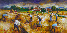 Harvest before the storm - 60x30 cm