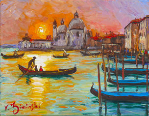 Venise soleil d'hiver - Format 35x27 cm