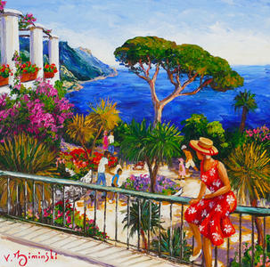Ravello le jardin de la villa Rufolo - Format 60x60 cm