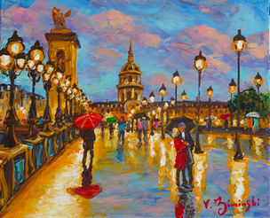 Paris, die Pont Alexandre III – Format 46 x 38 cm