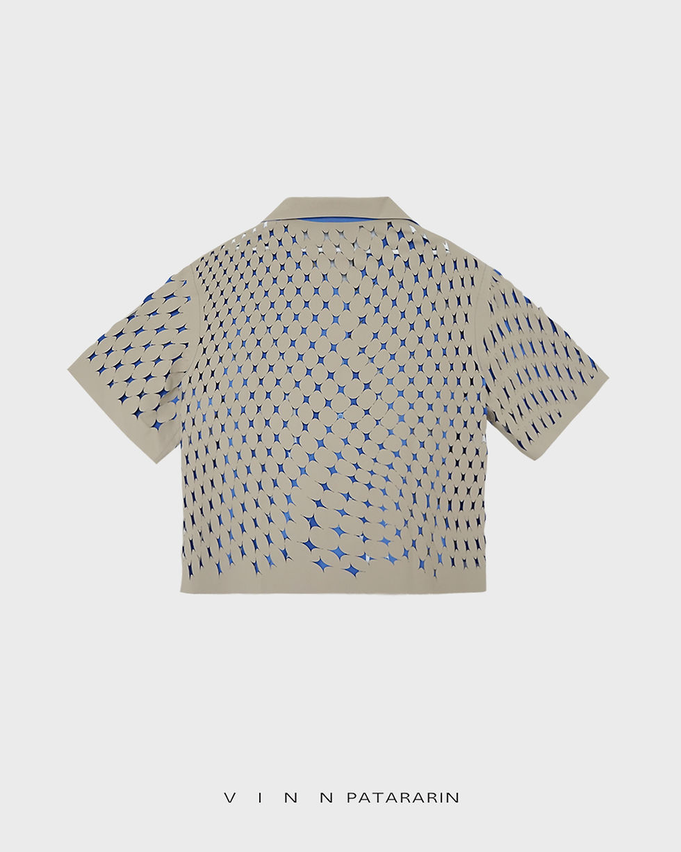 Thumbnail: Toujours quilt blue pure beige hawaii