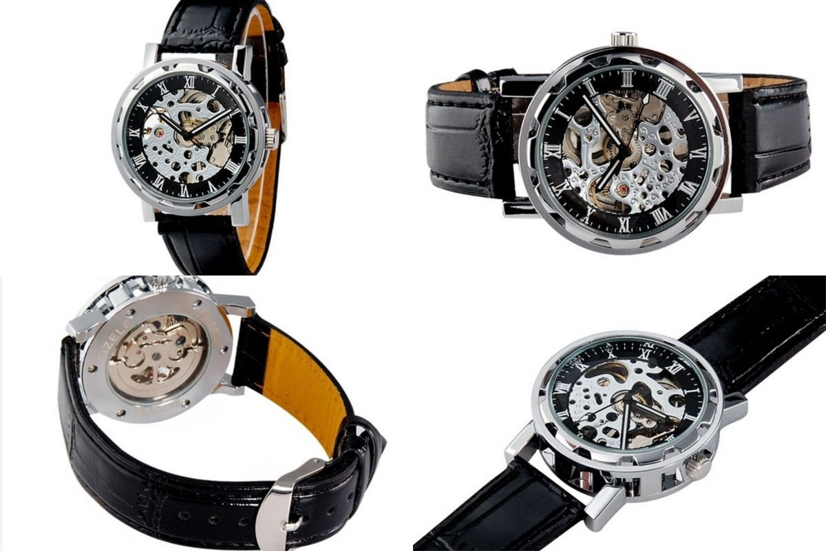 Reloj Skeleton Mecánico Automático Y De Cuerda