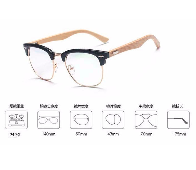 Miniatura: Lentes Armazón Madera Para Graduar Oftalmico Tipo