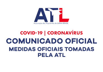 COVID19 – MEDIDAS OFICIAIS TOMADAS PELA ATL