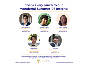 Thanks So Much to Summer '26 Interns