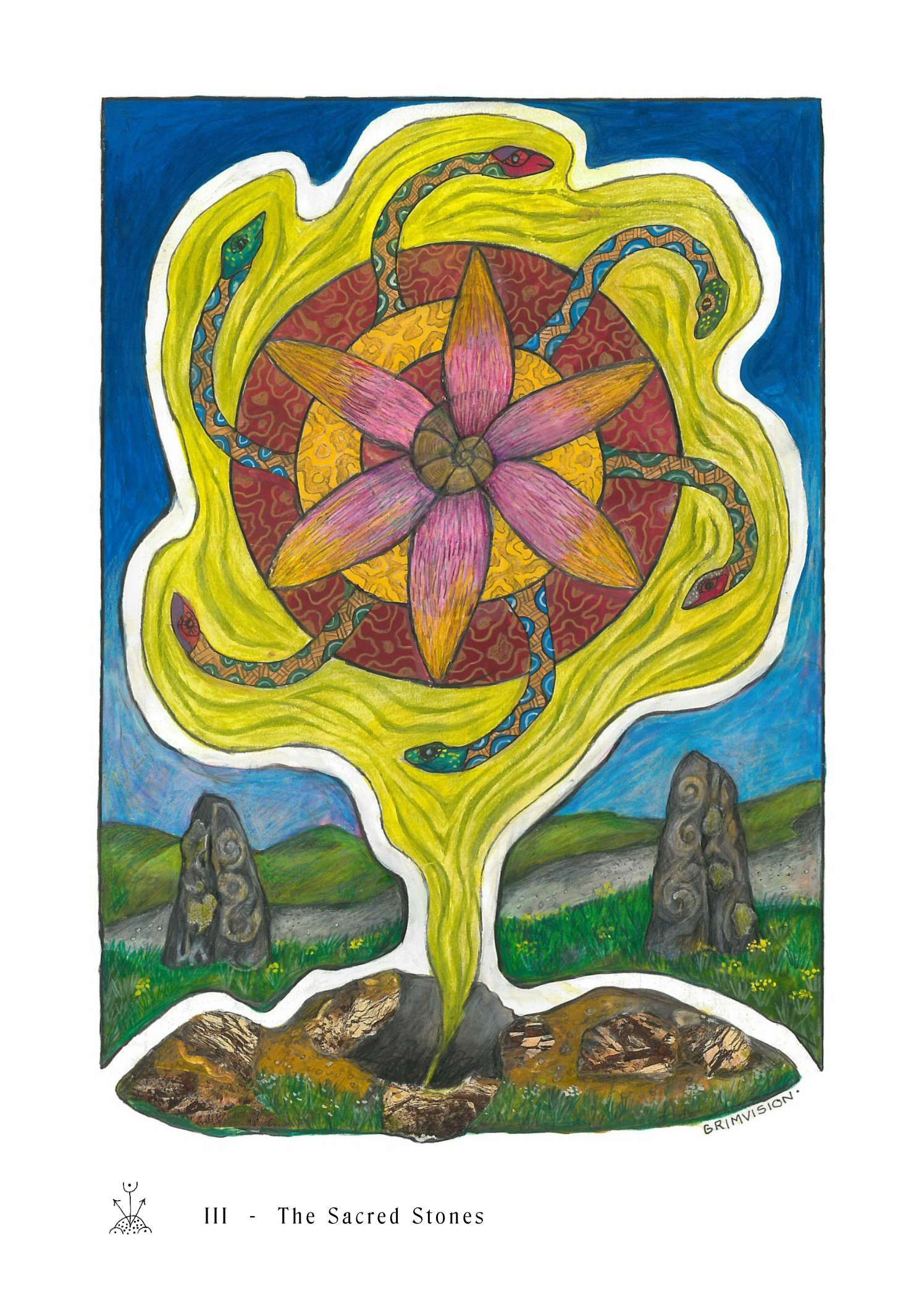 III – The Sacred Stones, archival print from the GrimrVision sequence by David Grimbleby