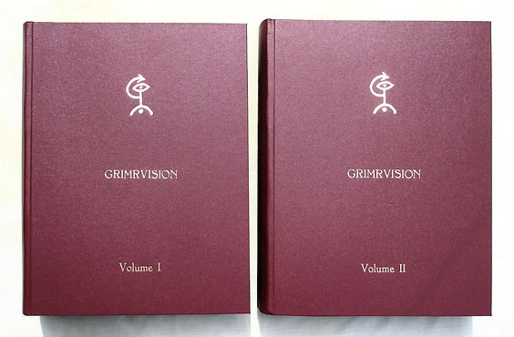 Two bound volumes of the GrimrVision Original Archive by David Grimbleby