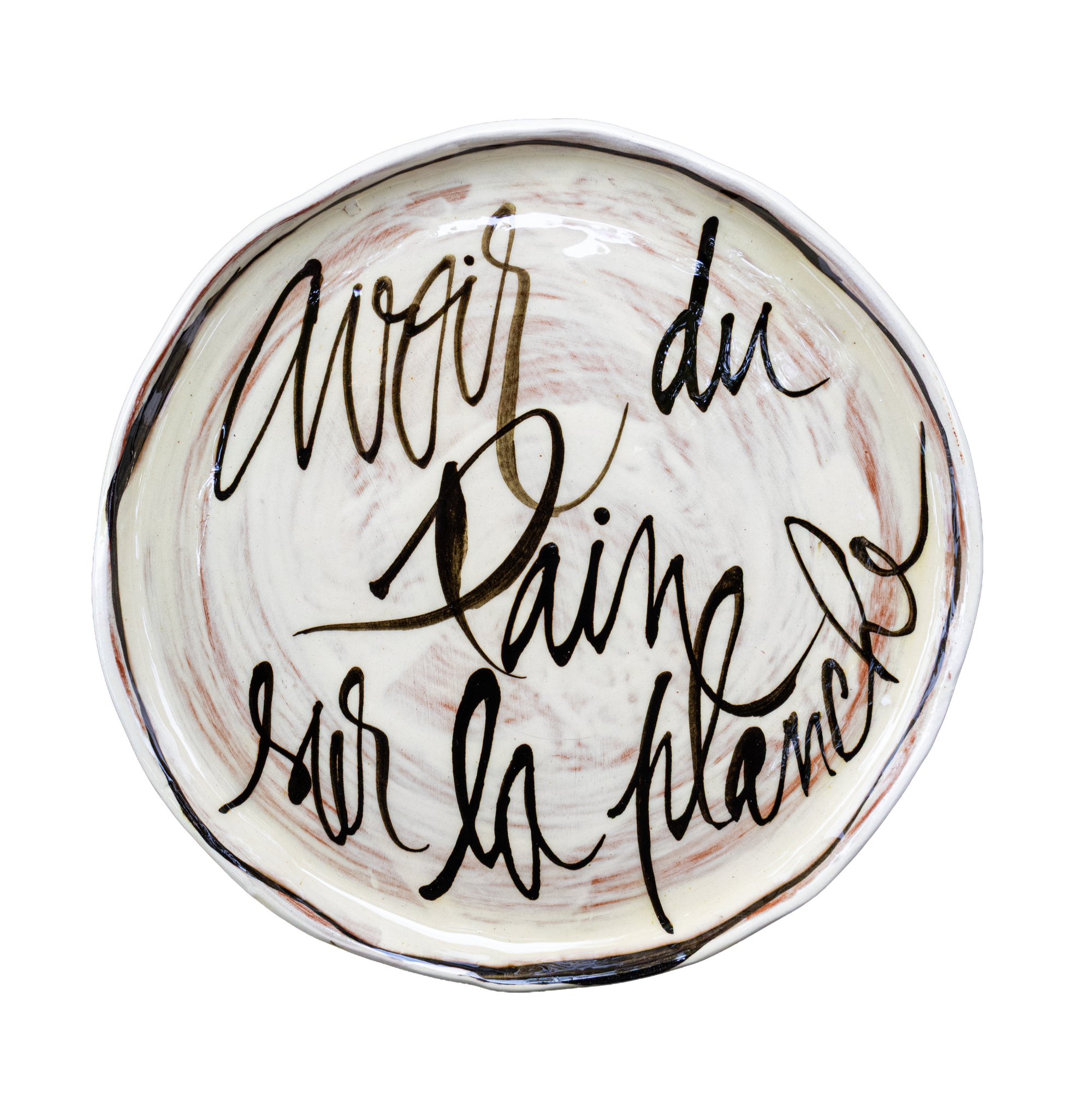 Assiette Avoir du pain sur la planche