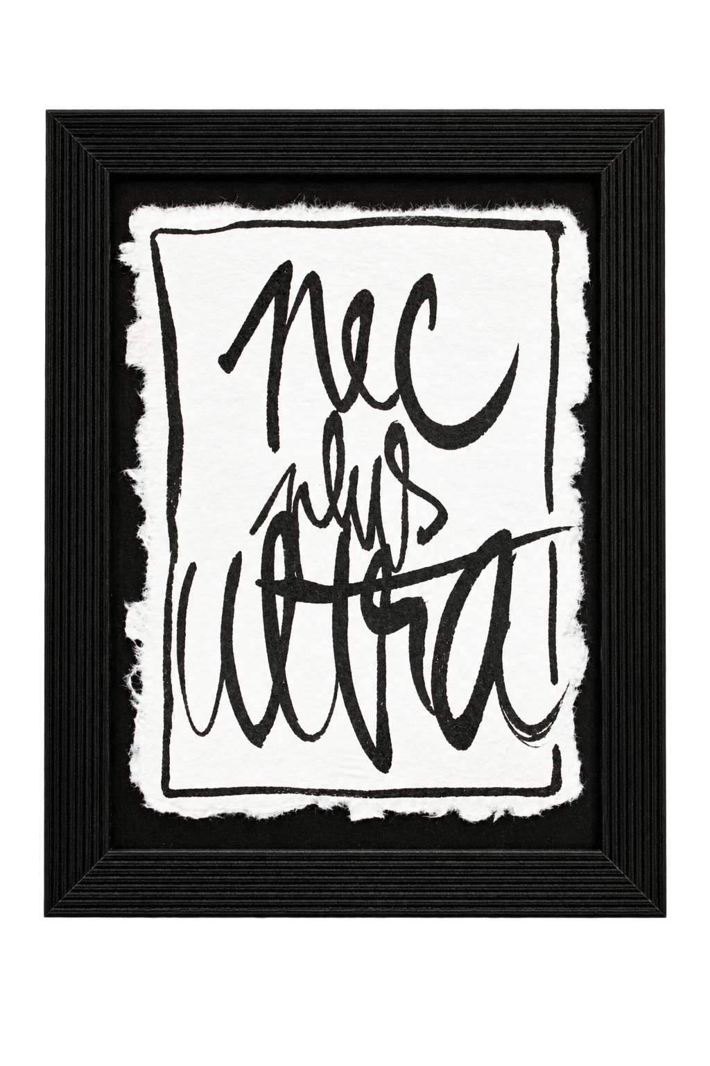Petit tableau fragment Nec plus ultra