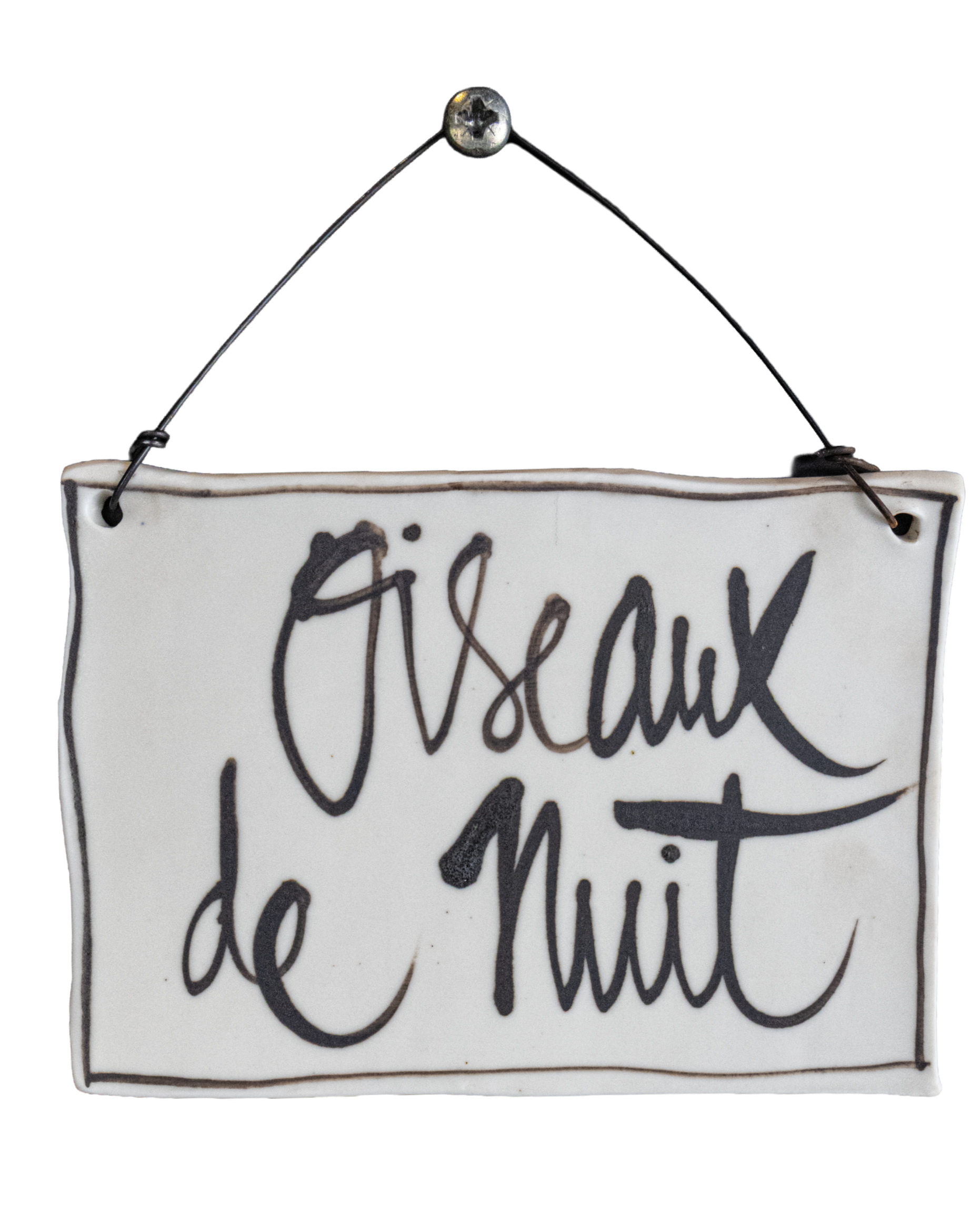 Écriteau Oiseaux de nuit