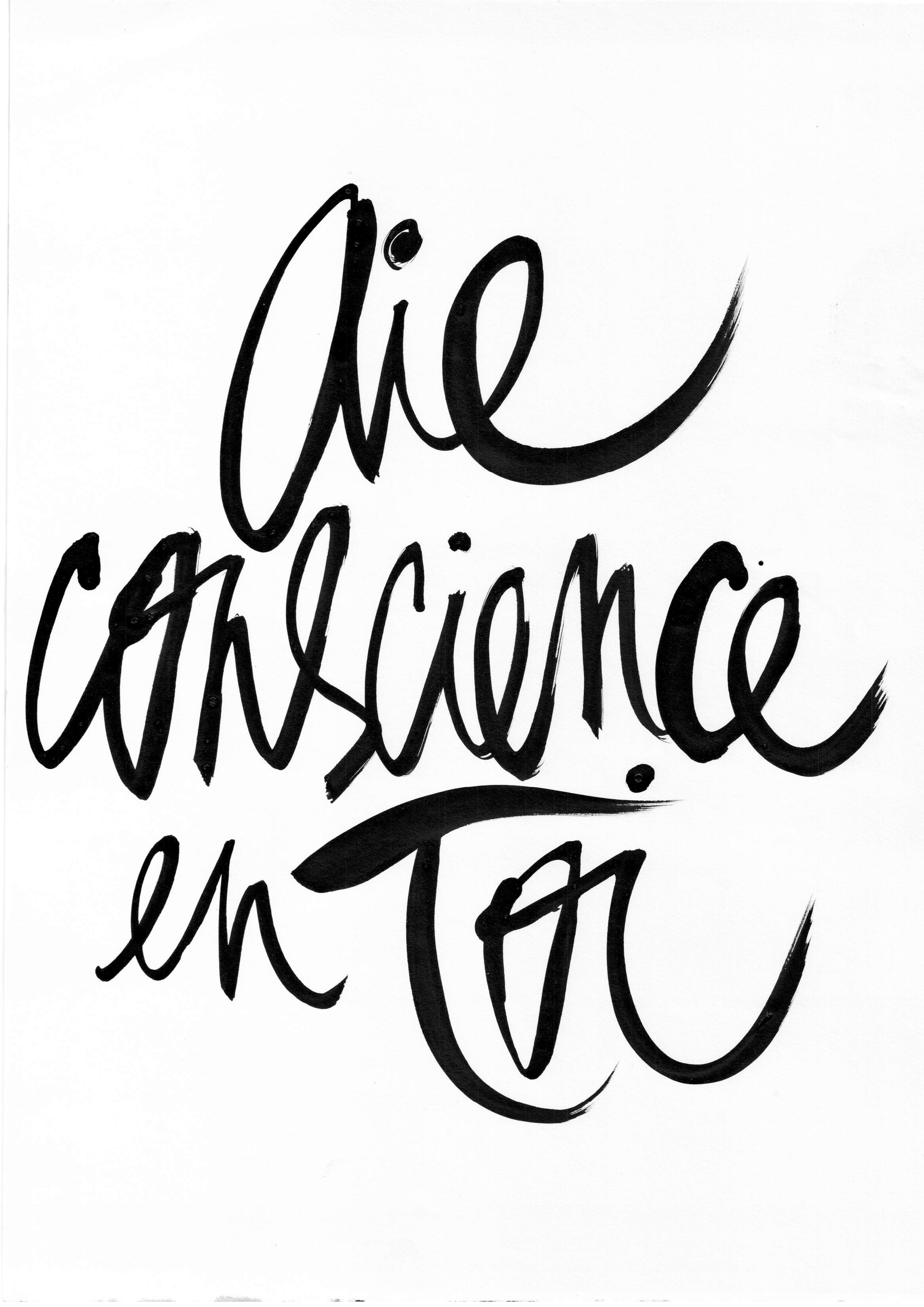Grande affiche Aie conscience en toi