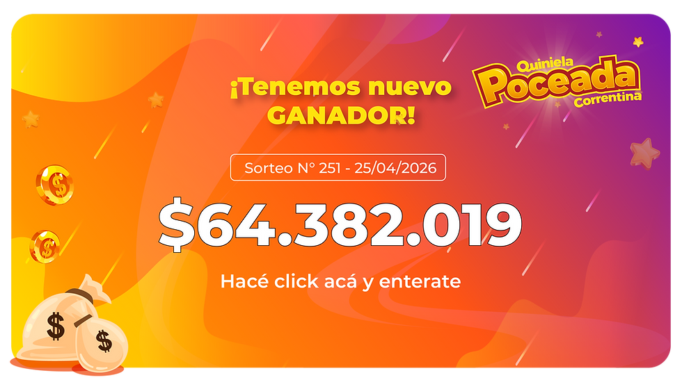 La Quiniela Poceada Correntina otra vez tiene un nuevo ganador millonario