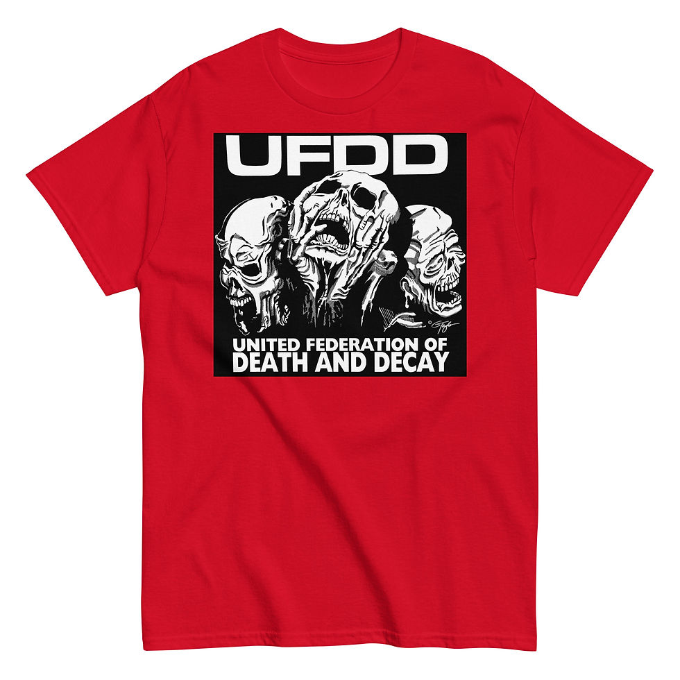 Thumbnail: U.F.D.D. "United Federation of Death & Decay" by GREGG TAYLOR Classic tee