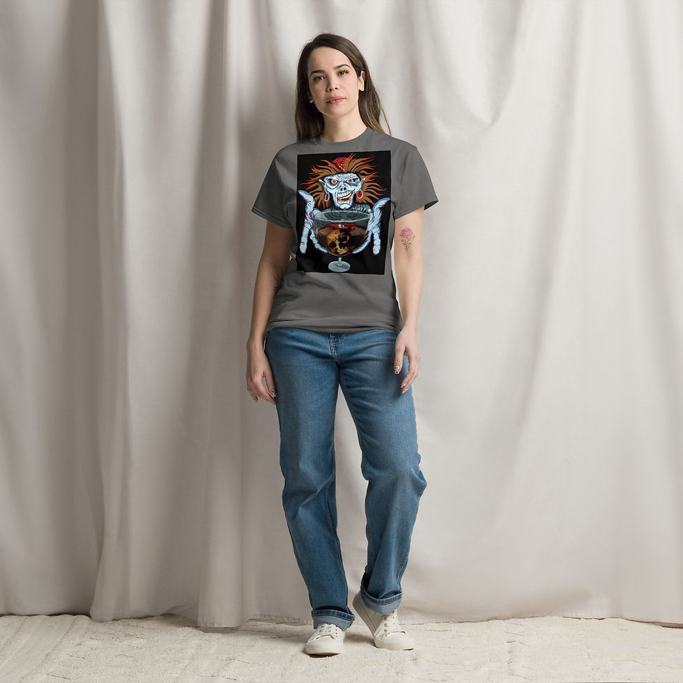Thumbnail: DEADBANGER by Artist GREGG TAYLOR on Classic tee
