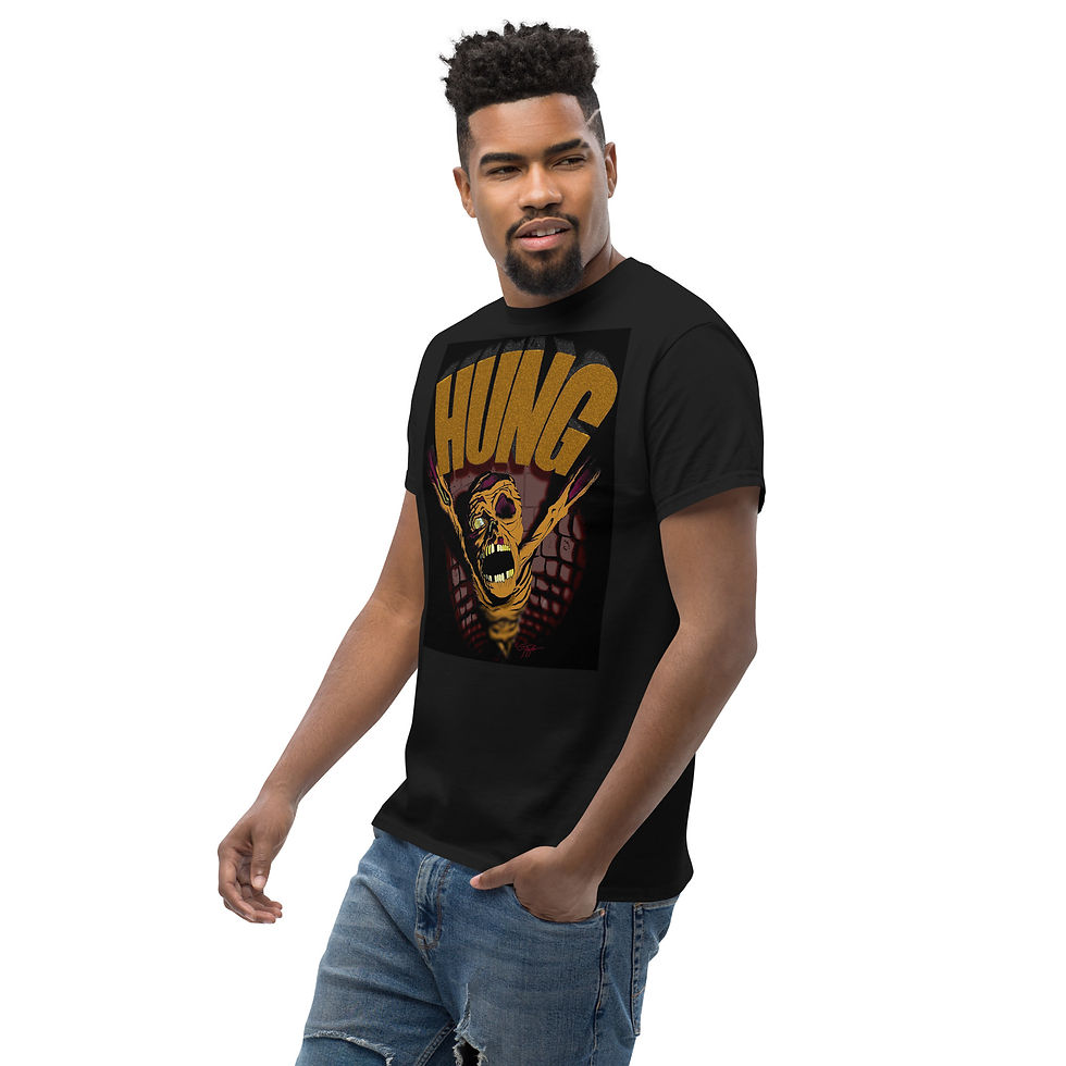 Thumbnail: HUNG by Artist GREGG TAYLOR on Classic tee