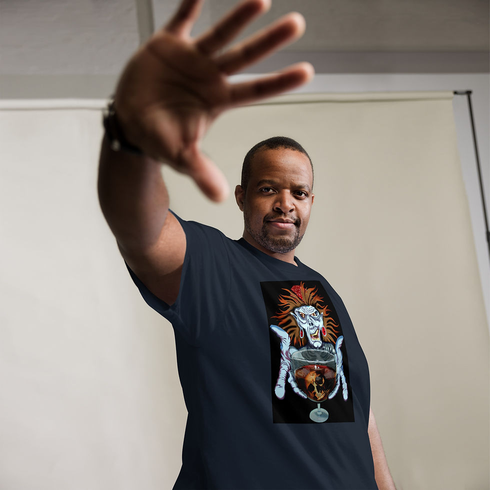 Thumbnail: DEADBANGER by Artist GREGG TAYLOR on Classic tee