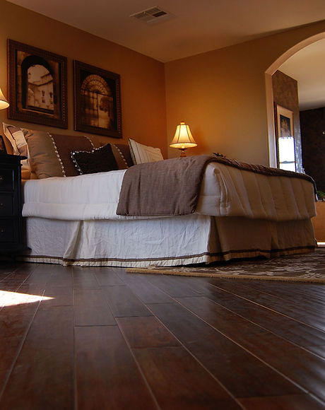 Luxury Bedroom with Hardwood Floors