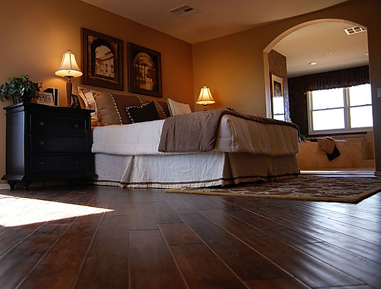 Luxury Bedroom with Hardwood Floors