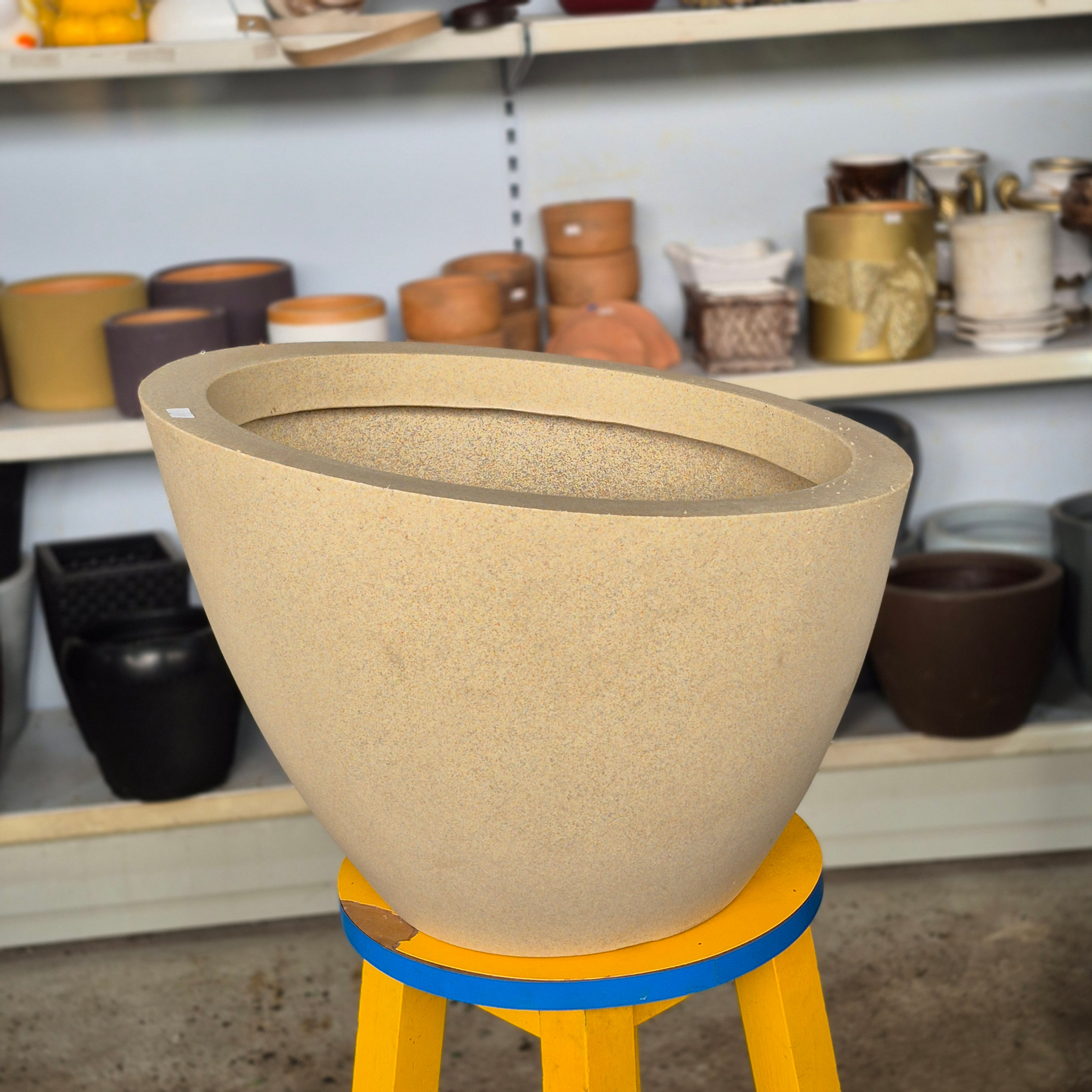 Vaso Decorativo Cone Areia 40cm