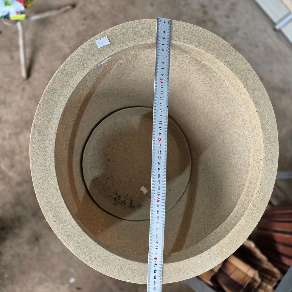Miniatura: Vaso Decorativo Cone Areia 40cm