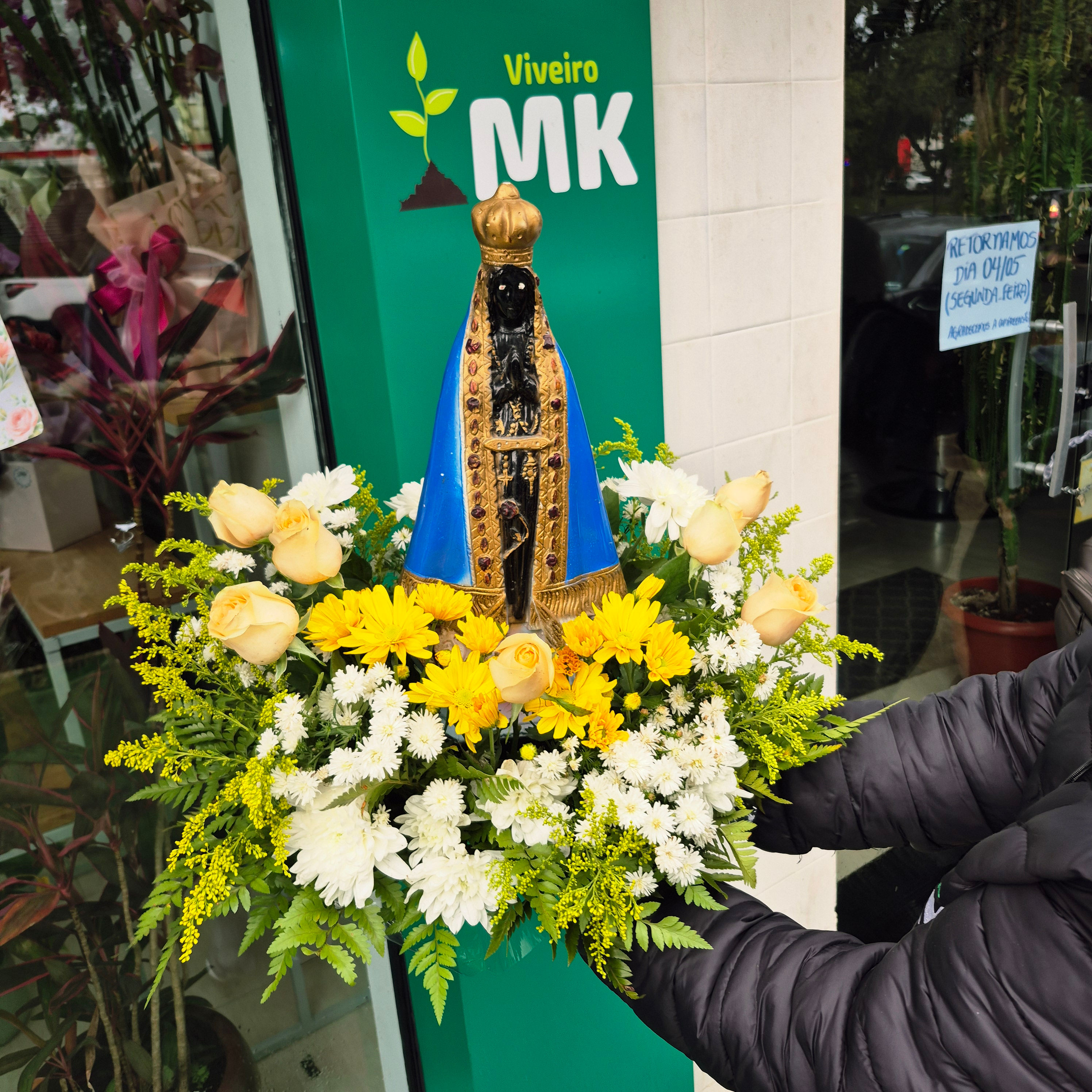 Arranjo Devocional Nossa Senhora Aparecida (Sem a Santa)