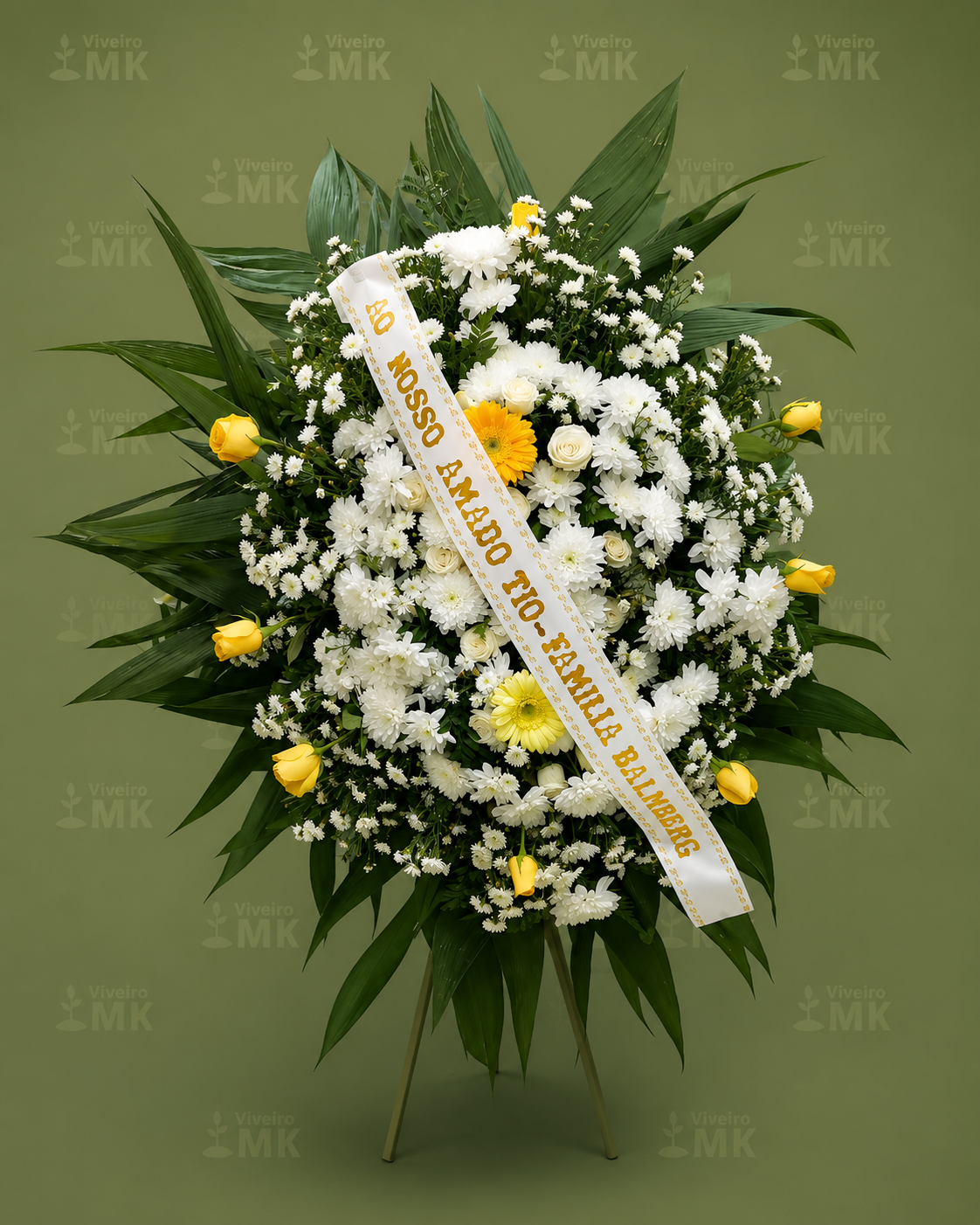 Coroa Fúnebre amarela
