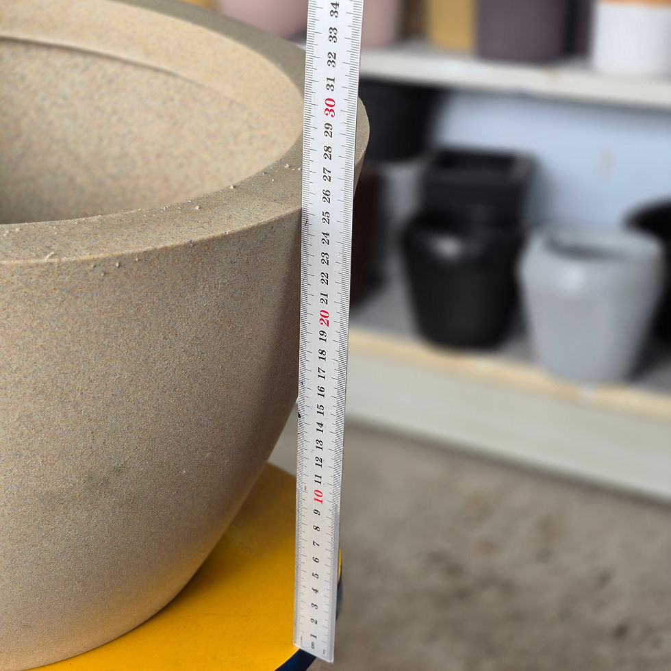 Miniatura: Vaso Decorativo Cone Areia 40cm