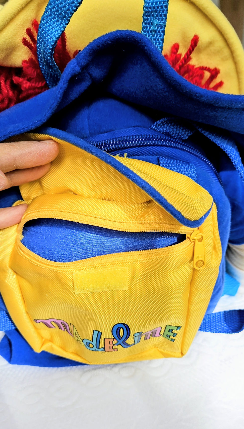 Thumbnail: 1997 'Madeline' Plush Doll & Child's Backpack! 24in TALL!