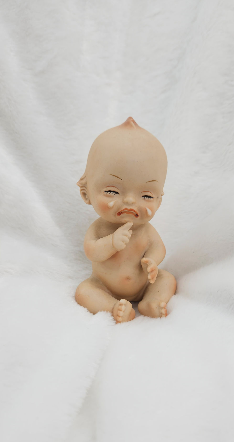 Crying Kewpie Porcelain Figure