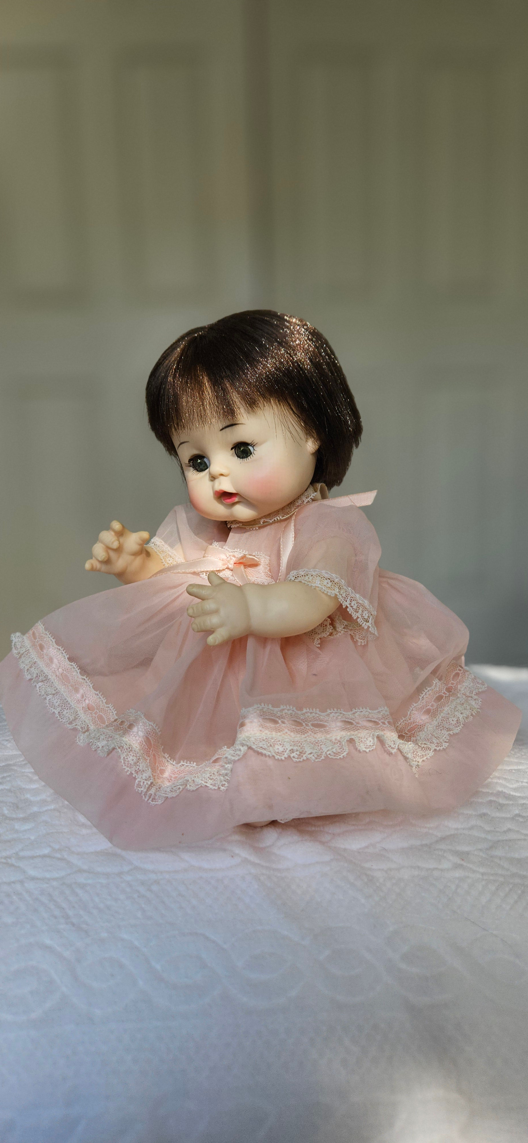 60s Madame Alexander 'Sweet Tears' Drink & Wet Doll