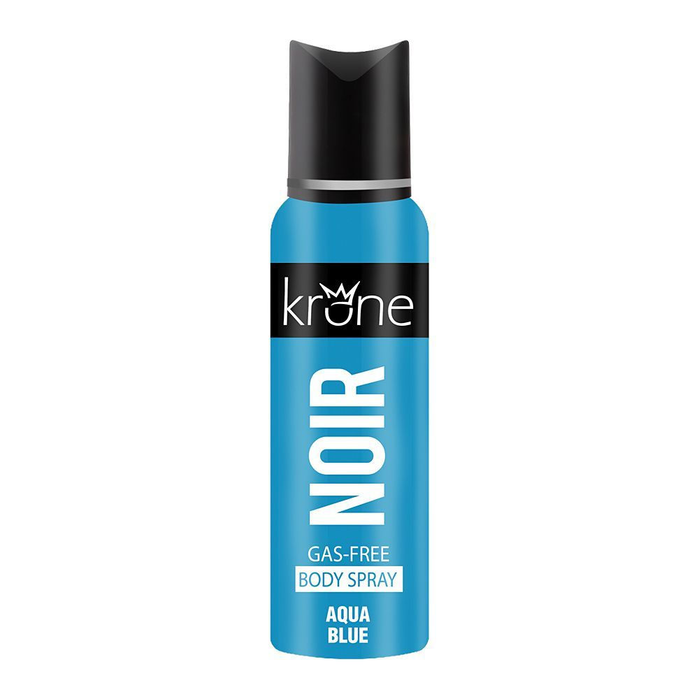 Krone Noir Body Spray Gas Free Aqua Blue 120ml