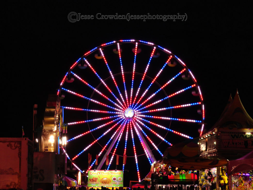 Red White and Blue Ferris Wheel