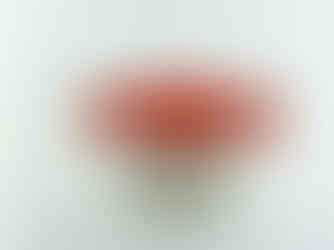 modern vibrant red-lined handmade porcelain prep bowl