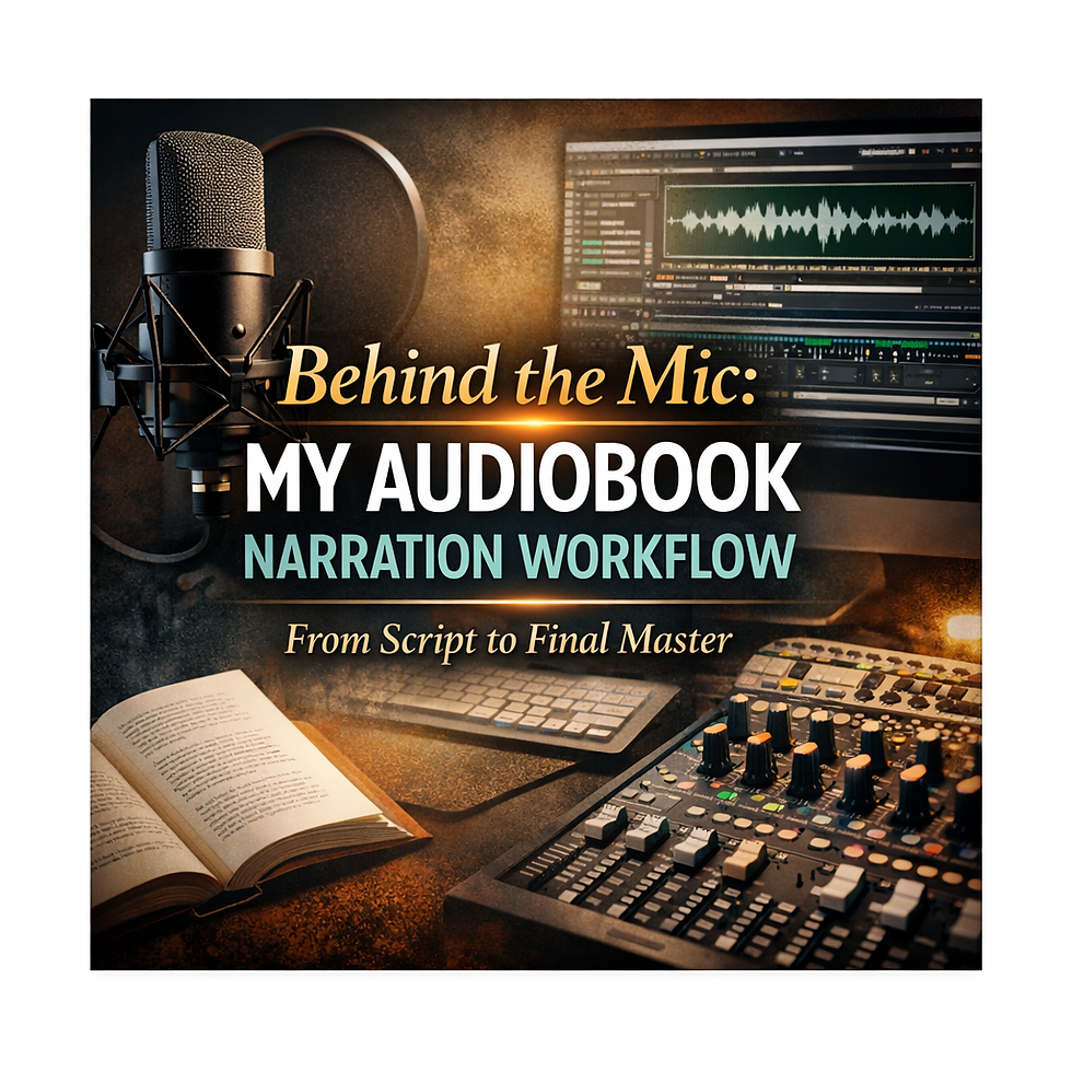 My Audiobook Narration Workflow graphic