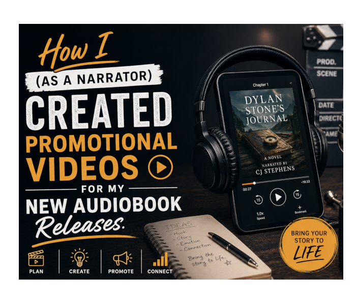 Graphic for Why I started creating new audiobook release promo videos