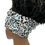 Thumbnail: Blue/White/Black Animal Print Crossover Headband, Boho Headband, Loc Wrap