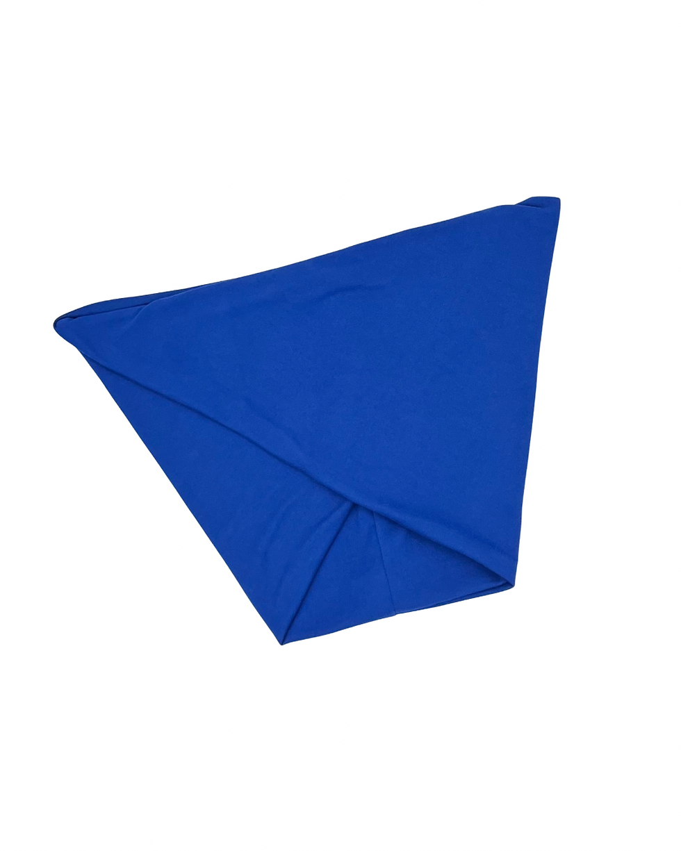 Thumbnail: Royal Blue Wide Crossover Headband, Boho Headband, Workout Headband, Loc Wrap