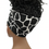 Thumbnail: Black Cow Spot Wide Crossover Headband, Boho Headband, Loc Wrap