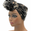 Thumbnail: Black Floral Cotton Lined Bouffant, Bonnet, Scrub Cap, Sleep Cap, Head Scarf