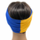 Thumbnail: Royal Blue/Gold Wide Crossover Headband, Boho Headband, Workout Headban