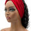 Thumbnail: Red Wide Crossover Headband, Boho Headband, Workout Headband, Loc Wrap