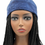 Thumbnail: Blue Denim Tie-Dye Beanie Style Bonnet, Long Beanie, Slouchy Beanie, Beanie Hat