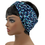 Thumbnail: Blue Polka Dot Abstract Wide Crossover Headband, Boho Headband, Loc Wrap