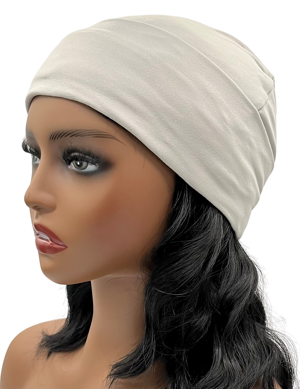 Thumbnail: Light Gray/Silver Beanie, Long Beanie, Slouchy Beanie, Beanie Hat
