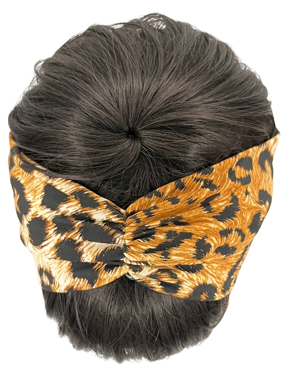Thumbnail: Cheetah Print Knotted Headband, Boho Headband, Yoga Headband, Turban Headband