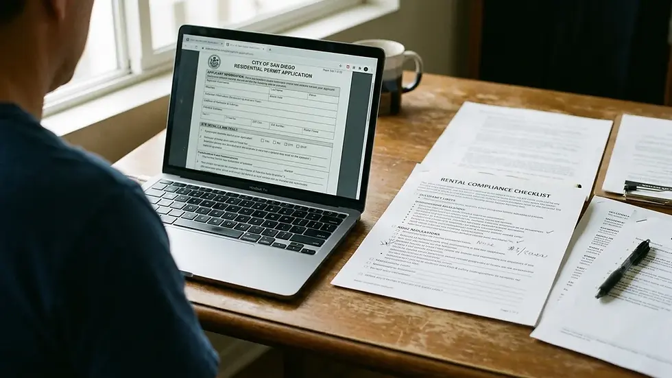 San Diego STRO permit process for homeowners deciding to rent on Airbnb