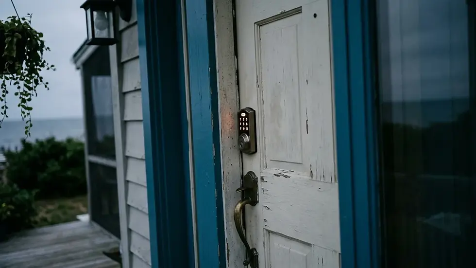 Self check-in smart lock for managing airbnb from a distance