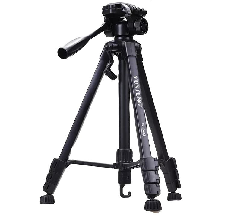 YUNTENG VCT-668 Tripod with Damping Head Fluid Pan camera DV Phone video