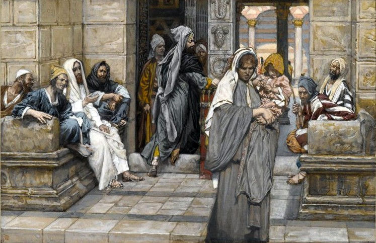 The Widow's Mite (Le denier de la veuve) - James Tissot