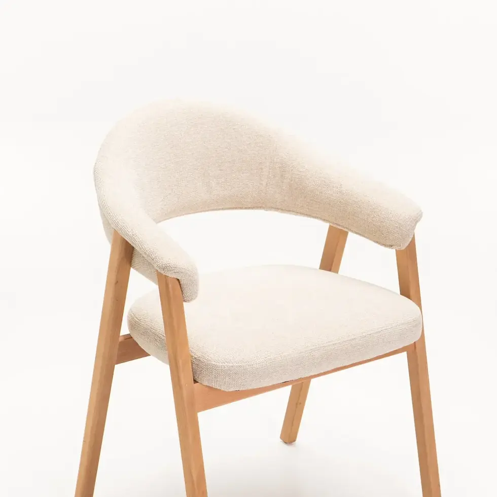 Thumbnail: ALORA WOODEN DINING CHAIR - NATURAL LEG